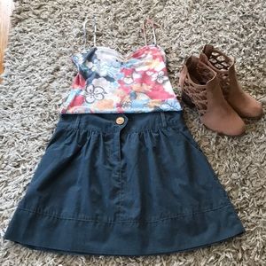 MiMi Chica Blue skirt with cute detailing